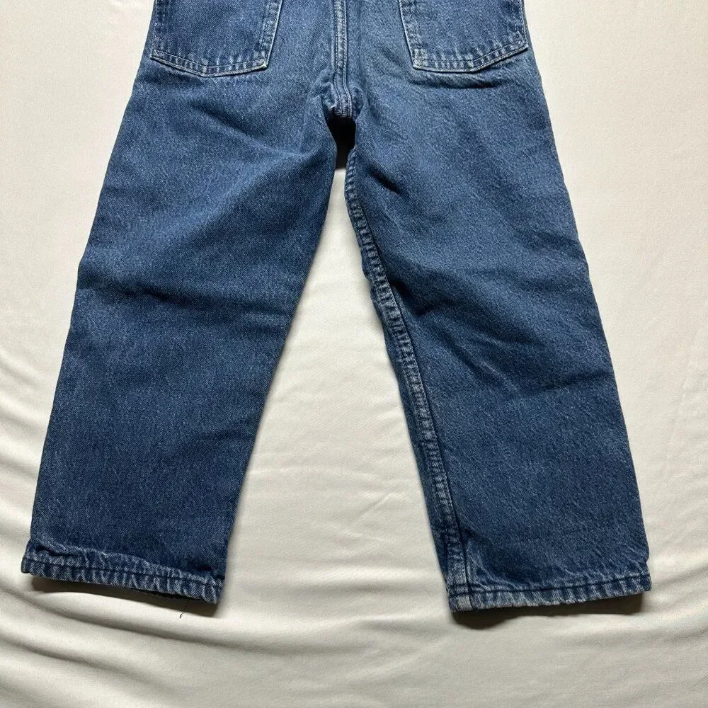 Vintage OshKosh B’gosh Flannel-Lined Denim Overalls | Made in USA | Kids